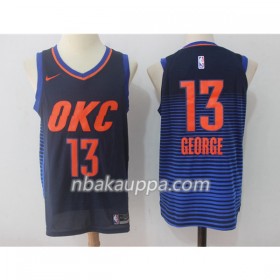 Oklahoma City Thunder Paul George 13 Nike 2017-18 Tummansininen Pelipaidat Swingman - Miesten